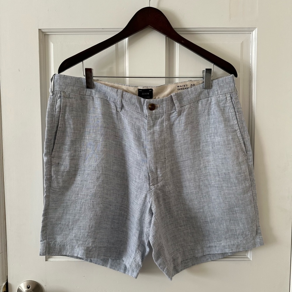 NWT: Men’s J. Crew Linen Shorts, Size: 33